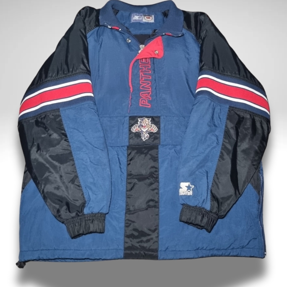 STARTER Men's Blue and Black Windbreaker